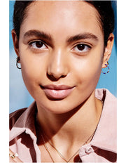 Estella Bartlett II Night Sky Beaded Hoop Earrings - Yellow Gold