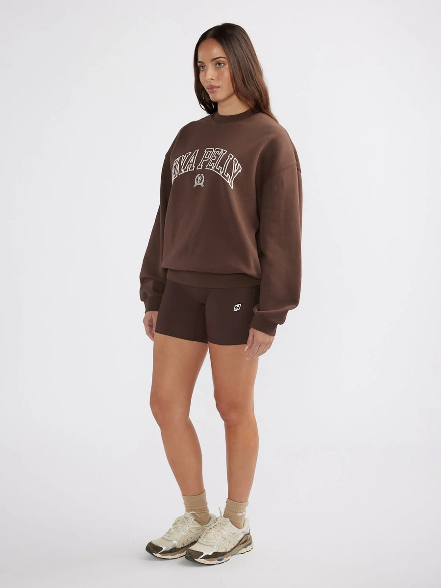 ENA Pelly II CLASSIC Collegiate Sweatshirt - Mocha