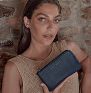 Status Anxiety II SMOKE and MIRRORS wallet - midnight blue