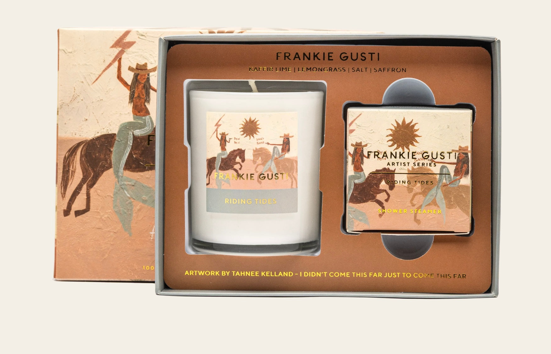 Frankie Gusti II RIDING TIDES Candle & Steamer Duo