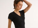 Kelly V Tee - Black