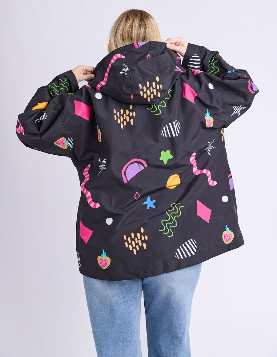 Elm II LICORICE GALAXY RAIN COAT - blue119.95
