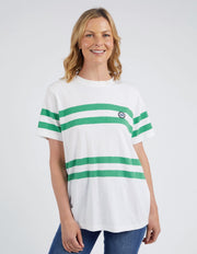 Elm Lifestyle II ALLEGRA Short Sleeve Tee - White/Green