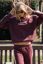 ARAMINTA JAMES II SAINT Germain Knit sweatshirt - Red Wine
