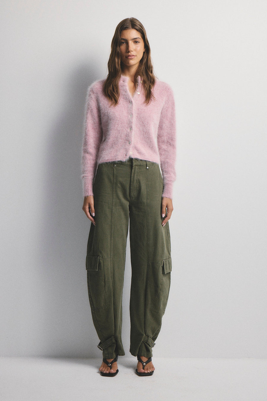 World Of Nomads II BELLA Cashmere Cardigan - Petal Cloud