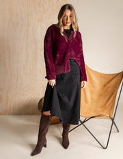 FOXWOOD II KENNY BUTTON CARDI - Windsor wine