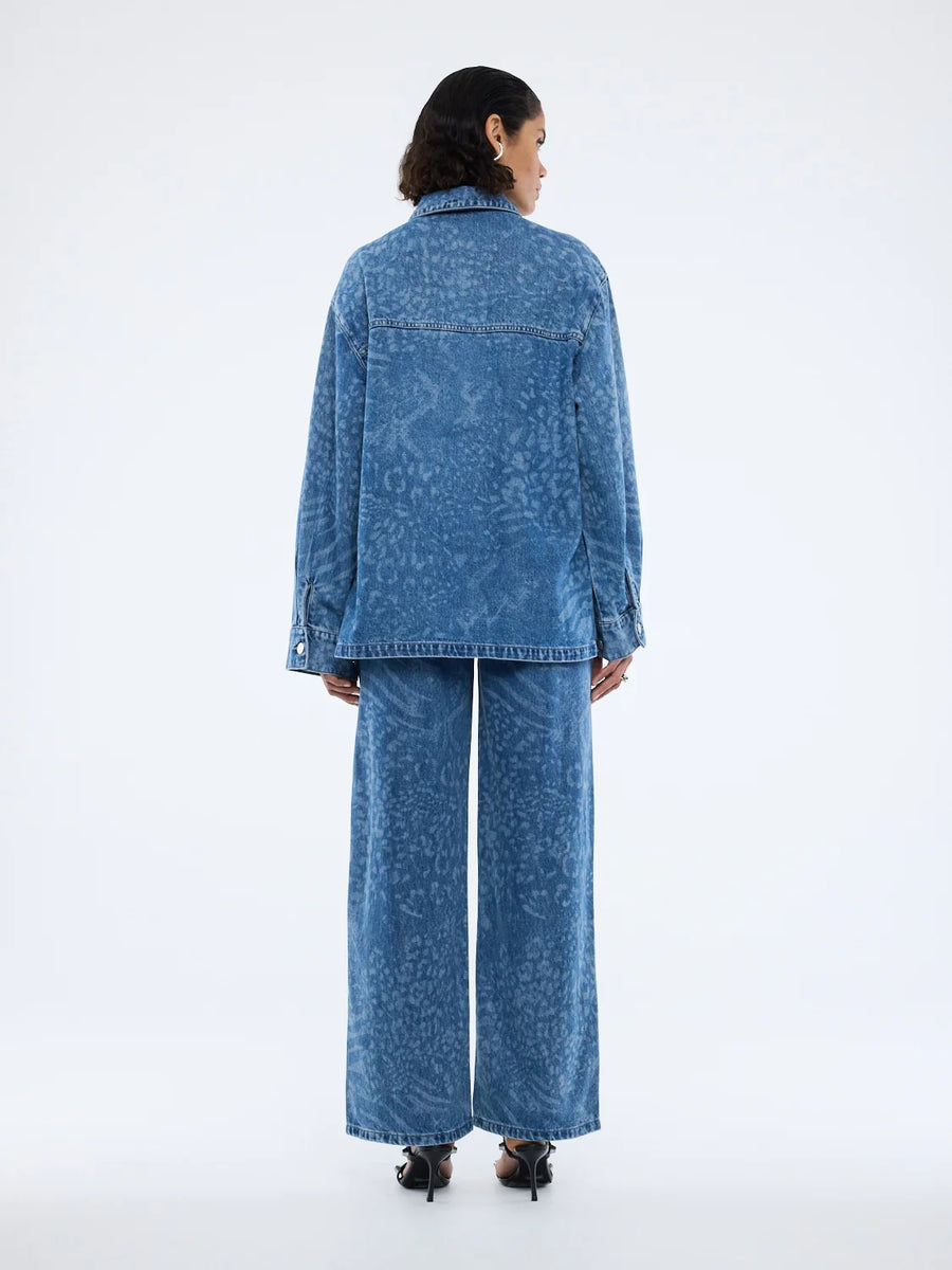 ENA Pelly II LISA Denim Shirt - Animal Blue
