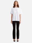 Luna Oversized Tee Racer - White