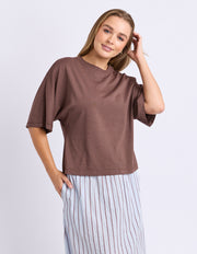 Foxwood STILLWATER Tee - choc