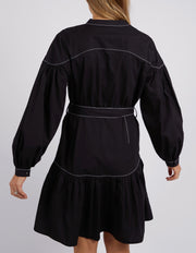 Foxwood II GOLDIE Contrast Stitch Dress - black