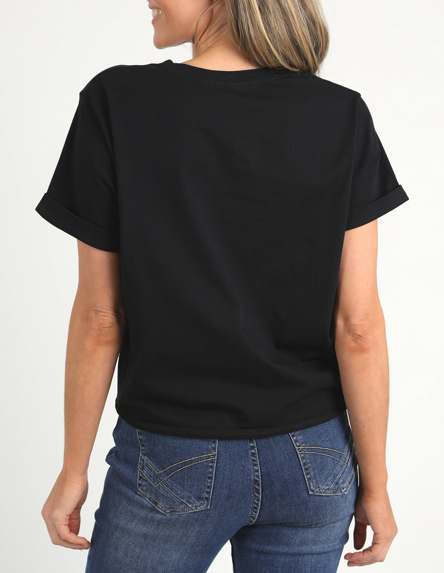 Elm Lifestyle II Knot Short Sleeve Tee - Black