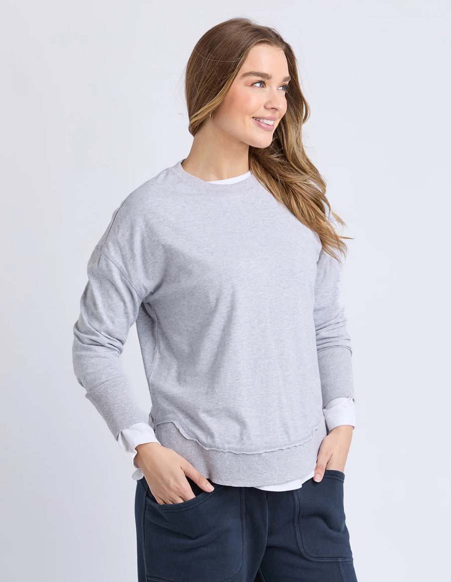 Foxwood II FARRAH Long Sleeve Top - grey marle