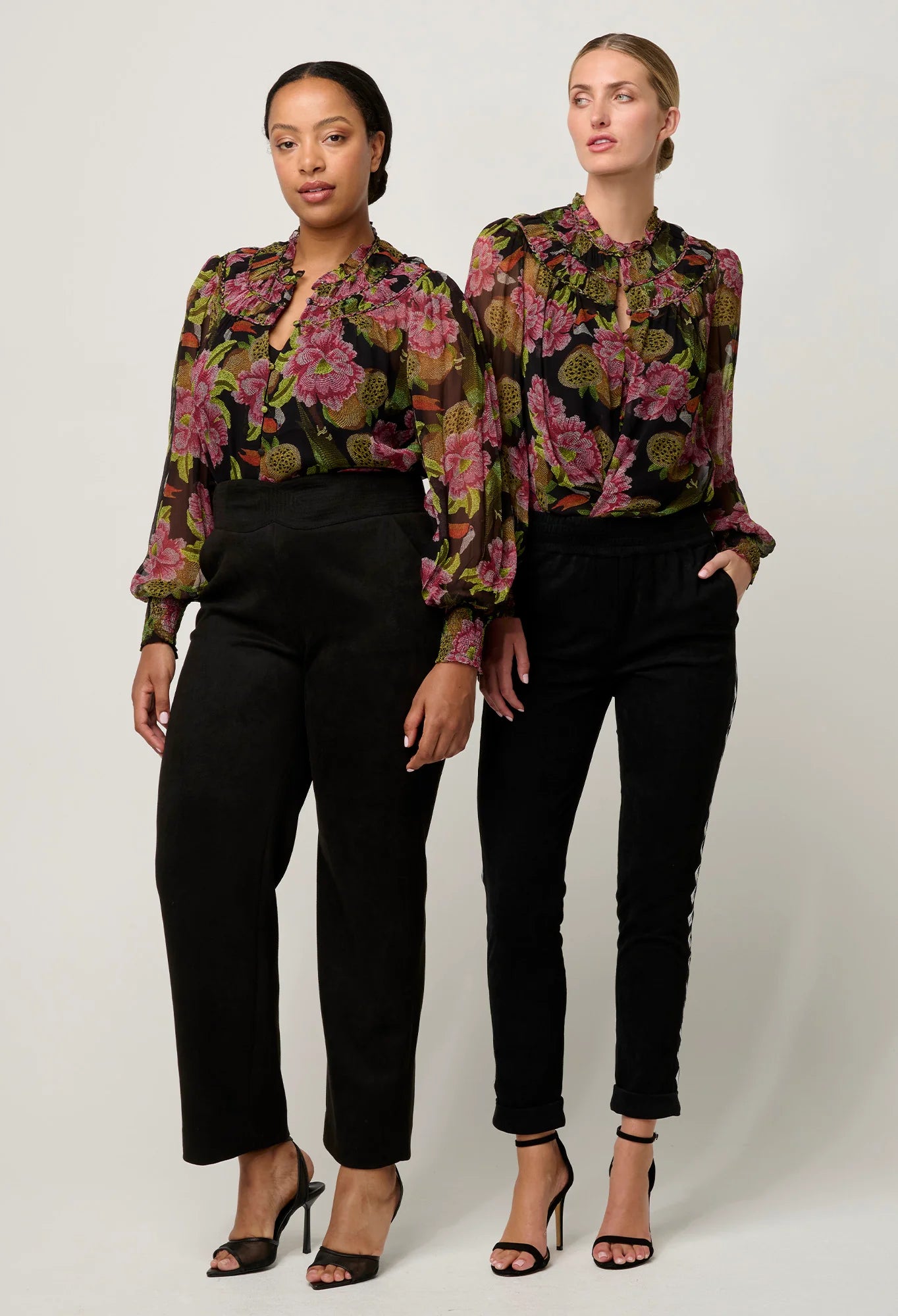 OnceWas II ESTRELLA Chiffon Blouse - Winter Granadilla