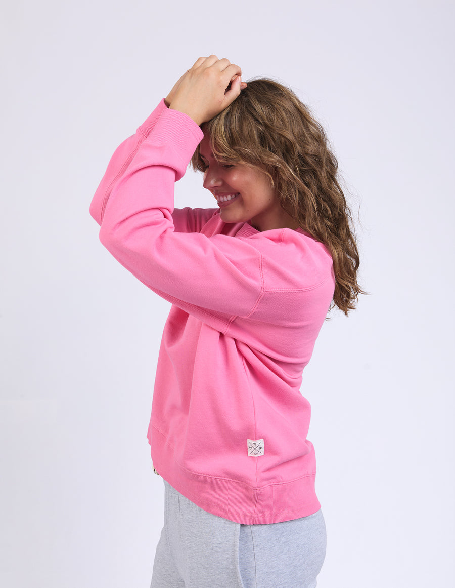 Elm Lifestyle II SOPHIA Fleece Crew - geranium pink