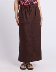 Elm Lifestyle II MILA Utility Skirt - choc