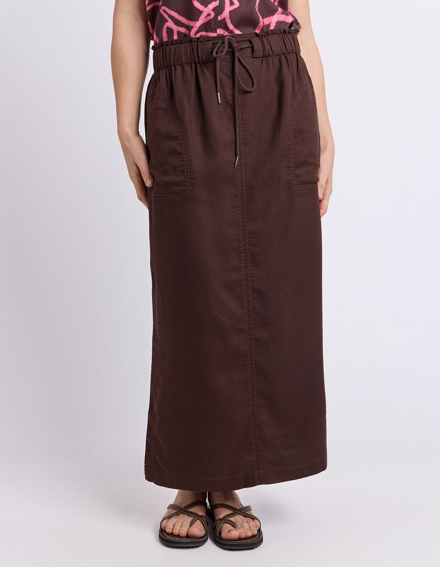 Elm Lifestyle II MILA Utility Skirt - choc