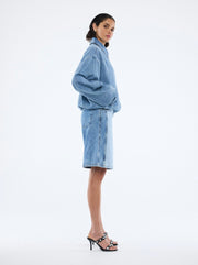 ENA Pelly II HARLOW Denim Bomber - mid blue wash