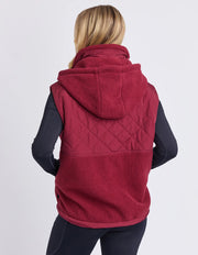 Elm Lifestyle II FREEDOM Quilted Vest - plum