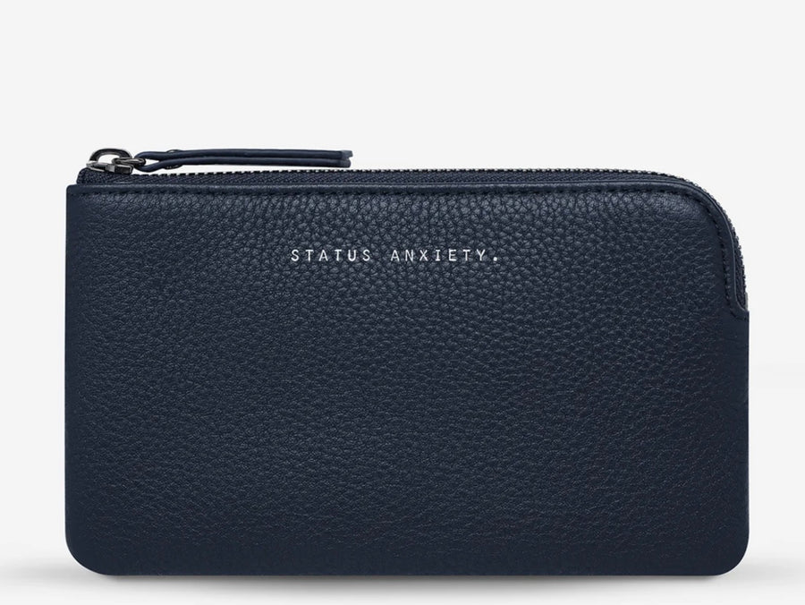 Status Anxiety II SMOKE and MIRRORS wallet - midnight blue
