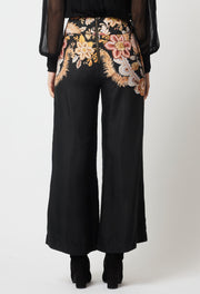 Oncewas II EMPRESS PLACEMENT Print Wide Leg Pant - Dragon Flower