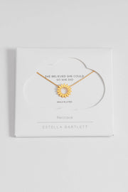 Estella Bartlett II Modern Floral Necklace - Gold