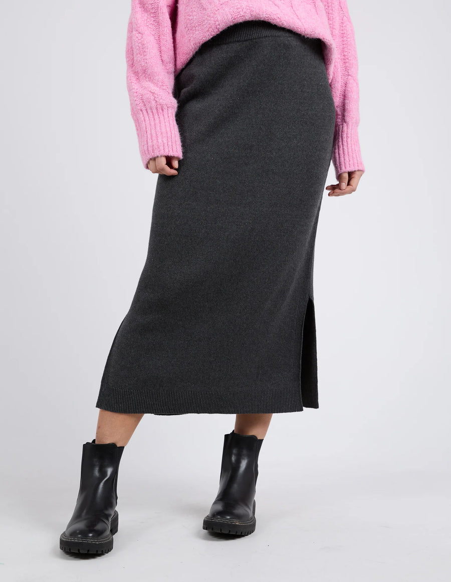 Elm Lifestyle II ELODIR Knit Skirt - Charcoal