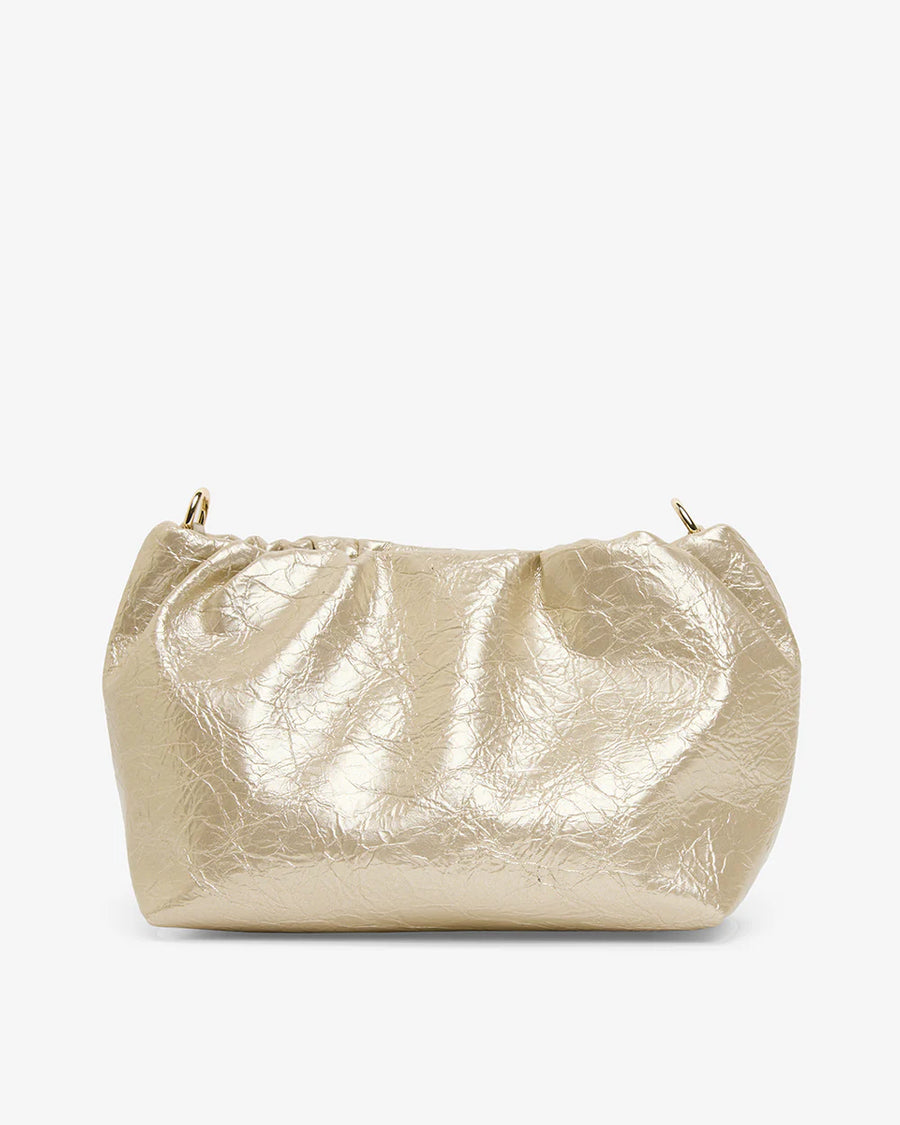 Elms & King II MONTY Crossbody bag - Light Gold Crinkle