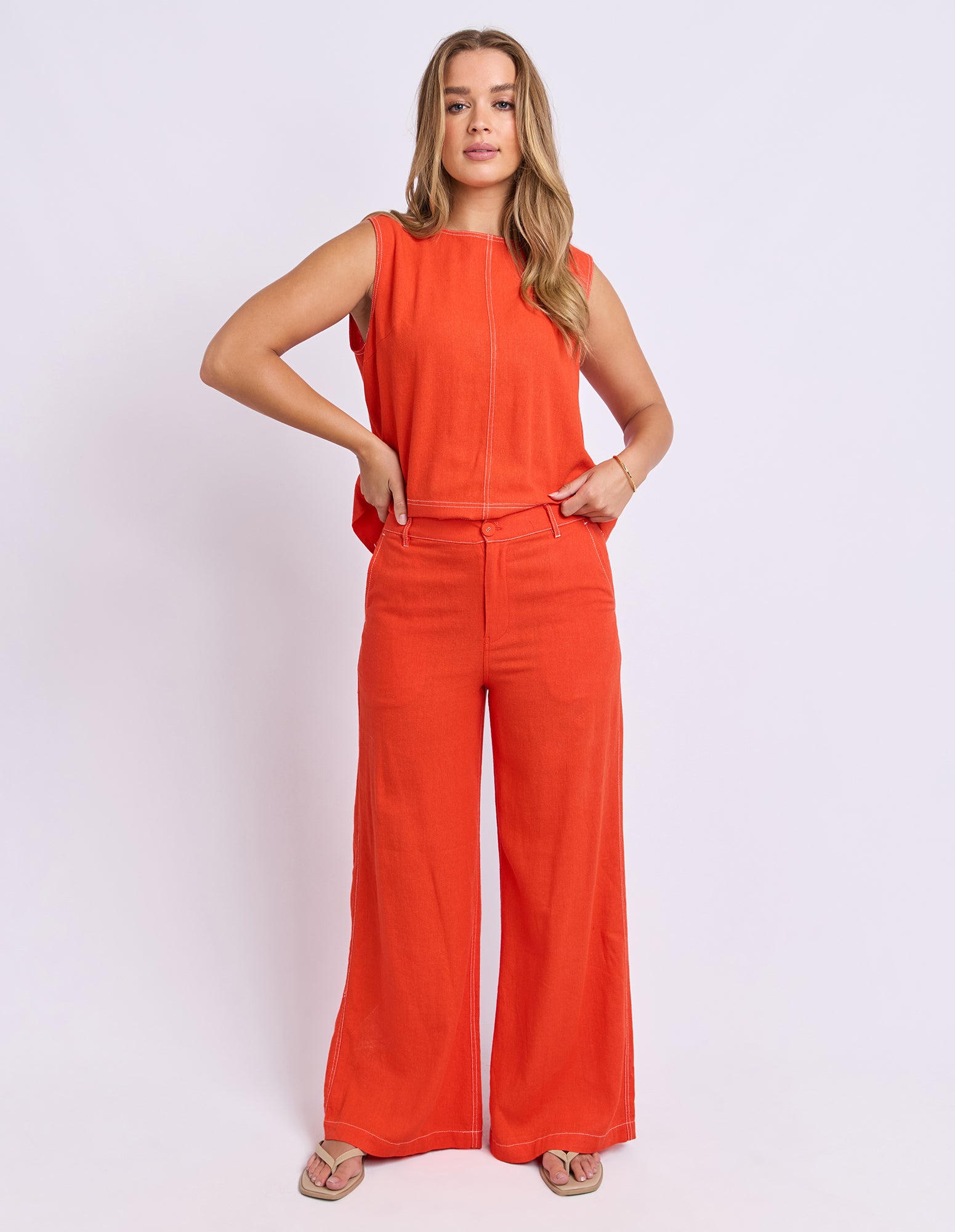 Foxwood II VENTO Pant - grenadine (orange/red)