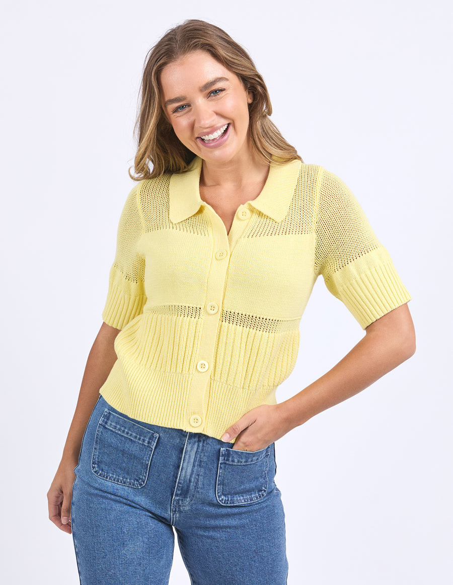 Foxwood II TREVI Knit Top - Lemon