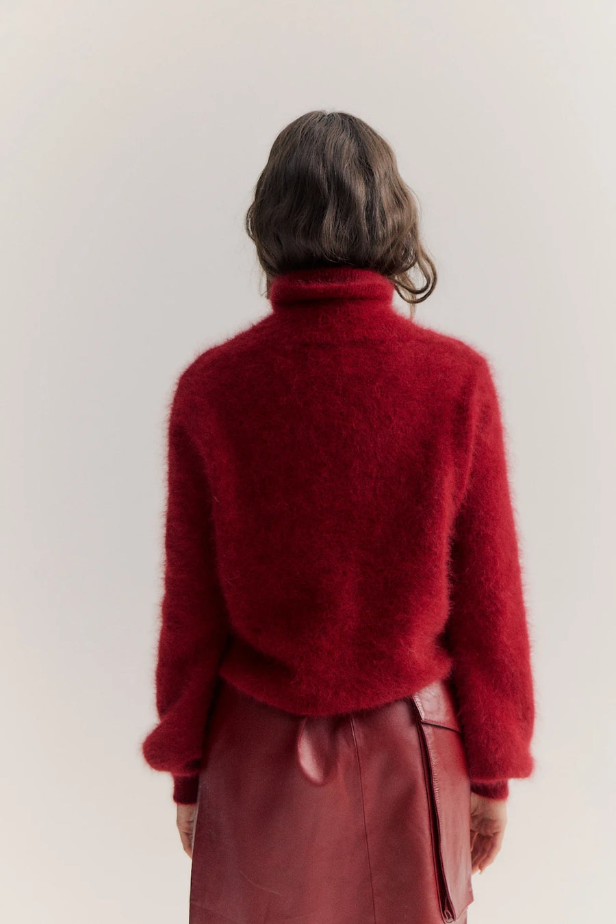 World Of Nomads II MAYA Roll Neck Knit - Merlot