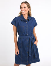 Elm Lifestyle II EVERLEIGH Denim Dress - dark blue wash