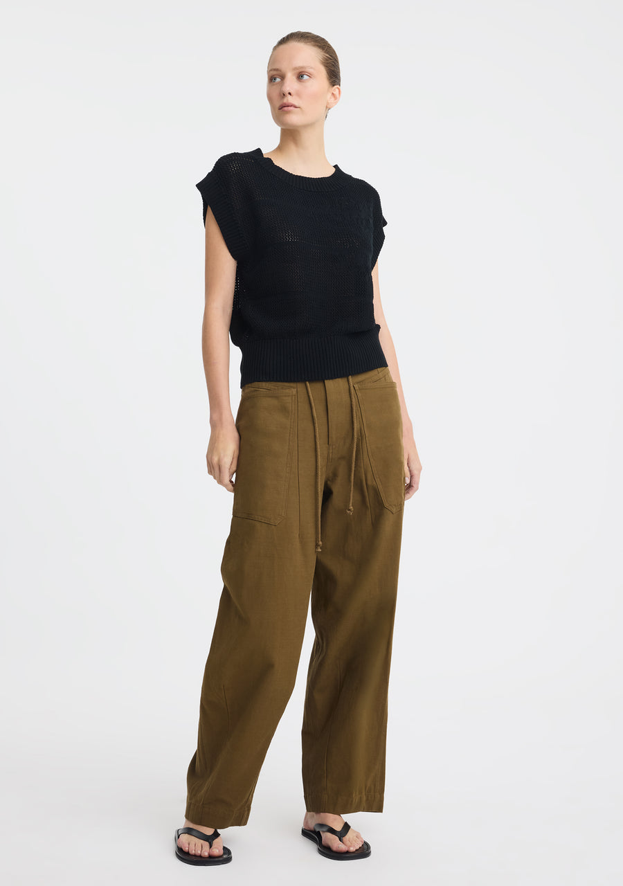 Morrison II ELIRA KNIT VEST - Black