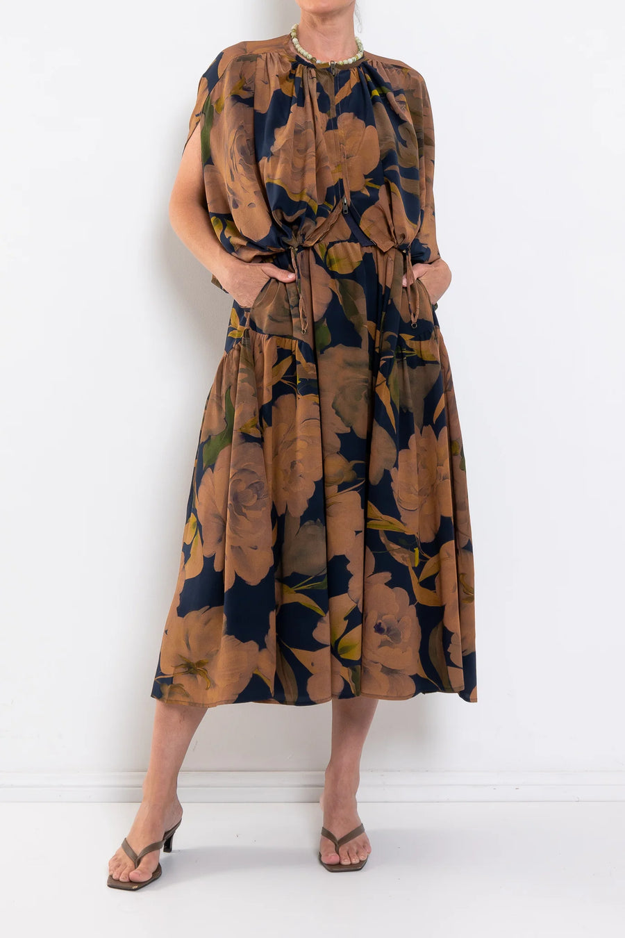 M.A Dainty II NOODLES Silk Jacket - blue floral