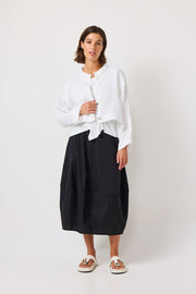 VALIA II COCOON SKIRT - BLACK