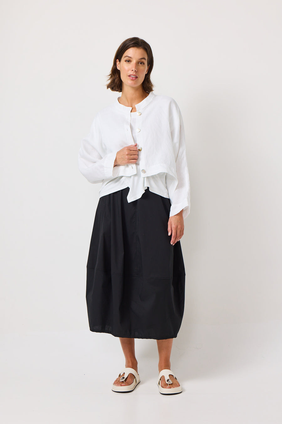 VALIA II COCOON SKIRT - BLACK