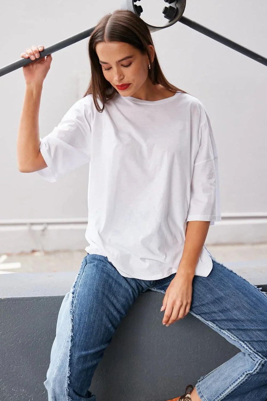 M.A Dainty II PEONY Tee - white