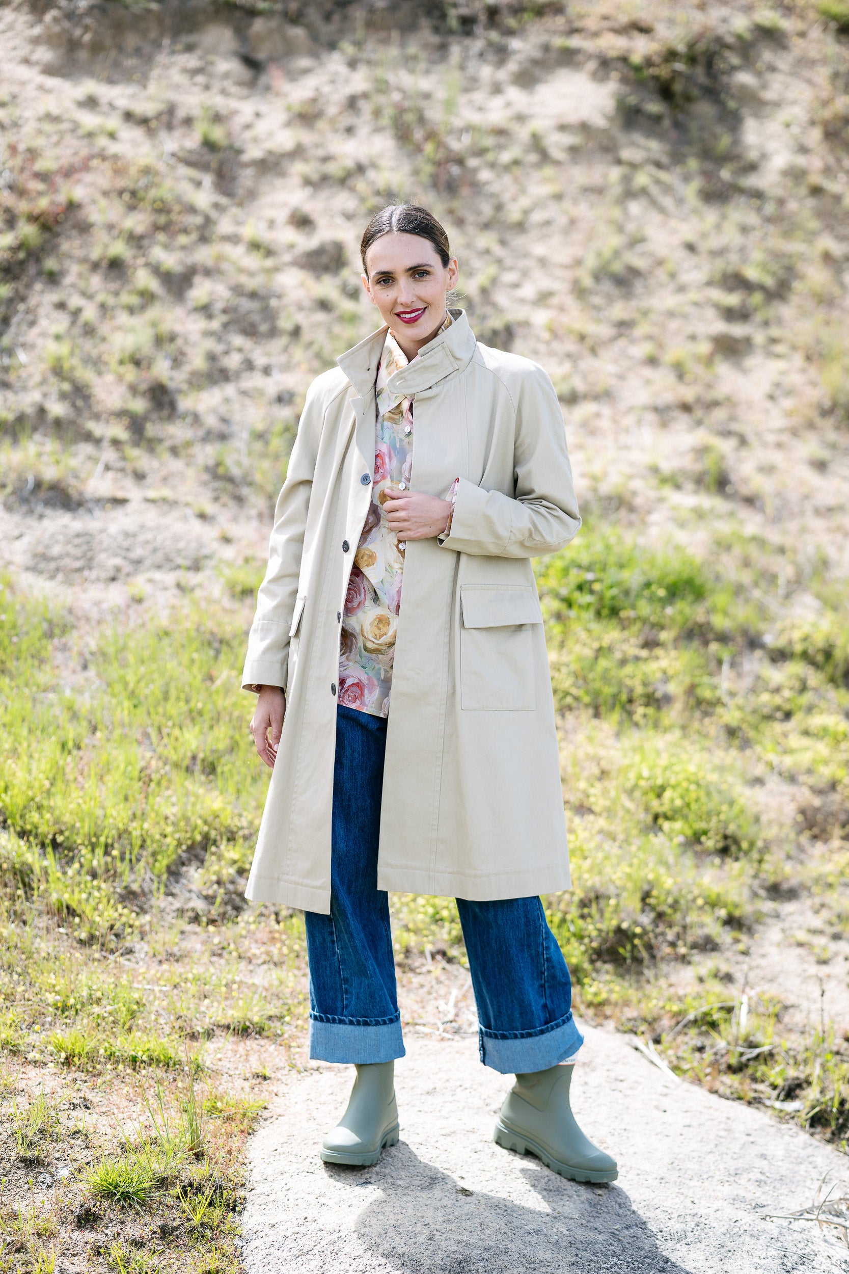 Maud Dainty II FREEZE - Stone/Pink/Green