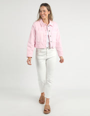 Elm Lifestyle II HAZEL Denim Jacket - pink