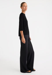 Morrison II NELE KNIT T-SHIRT - Black