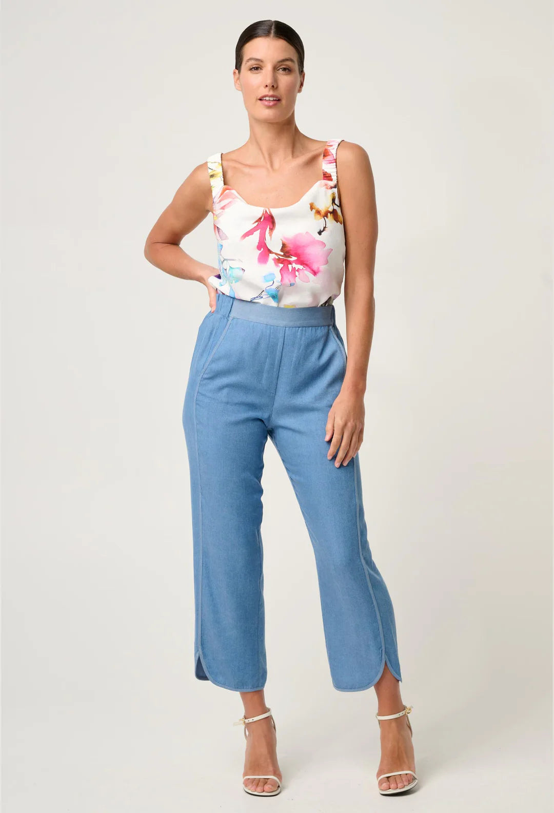 OnceWas II DERAY Reversible Print Cami - plume blossom