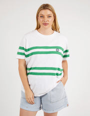 Elm Lifestyle II ALLEGRA Short Sleeve Tee - White/Green