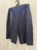 Capri Denim Short - Navy