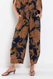 M.A Dainty II NIKO silk pants - blue floral