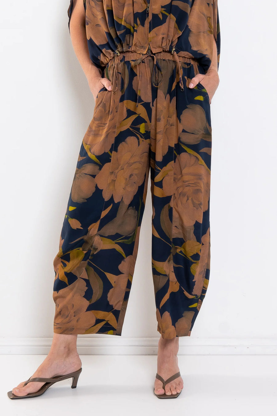 M.A Dainty II NIKO silk pants - blue floral