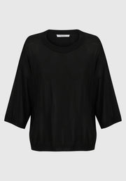 Morrison II NELE KNIT T-SHIRT - Black