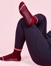 Elm Lifestyle II ELM Ribbed College Socks - plum