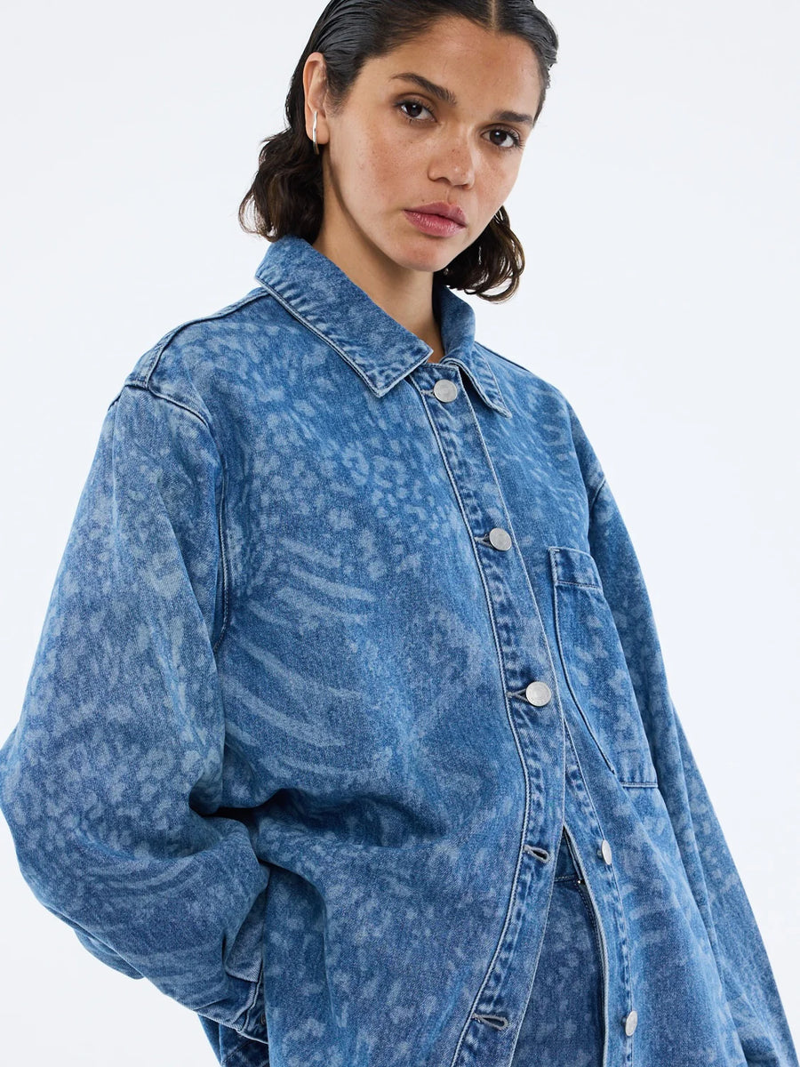 ENA Pelly II LISA Denim Shirt - Animal Blue