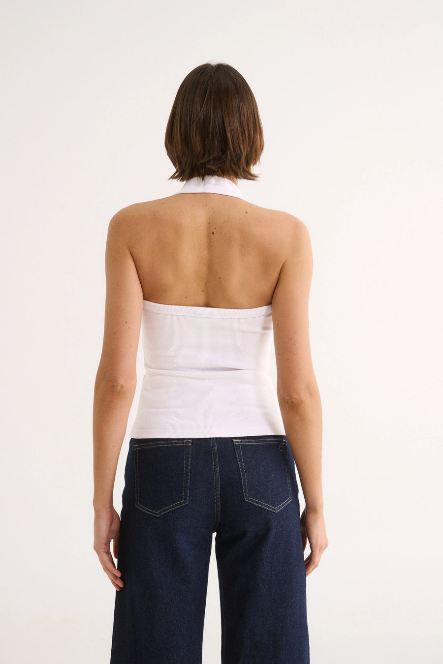 PRIMI II HARMONY HALTER NECK TANK - White