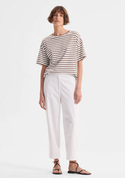 Morrison II ARCHIE Stripe Tee - Mocha/white
