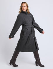 Elm Lifestyle II CAROLINE Coat - charcoal grey